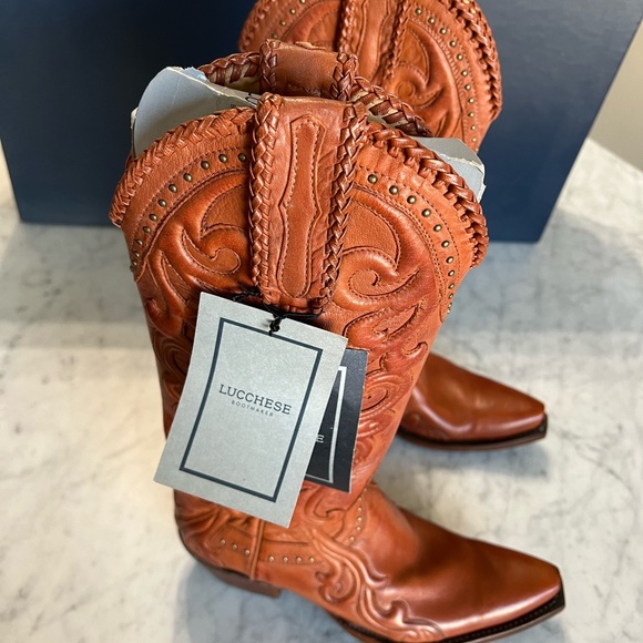 NWT Lucchese Saratoga Western Boots, 6.5 - Picture 3 of 8